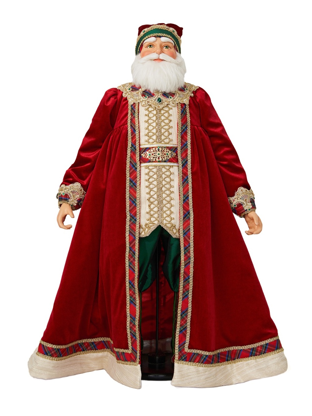 Katherine's Collection Red and Cream Velvet Santa Robe Costume